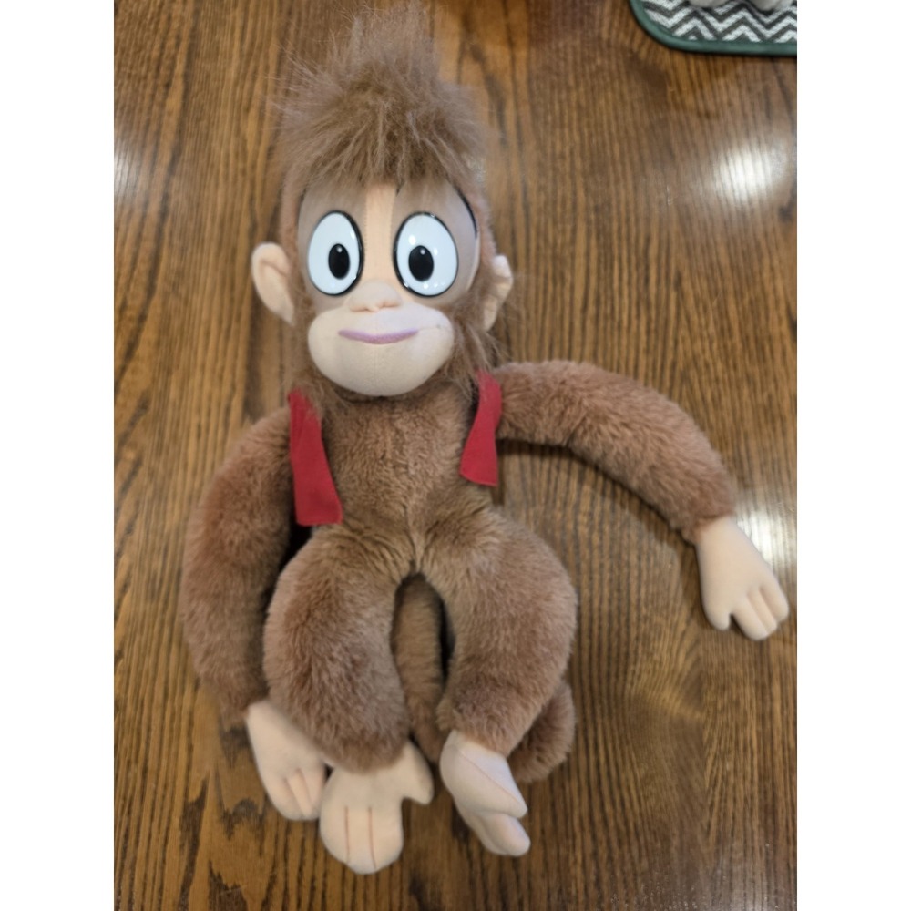 Vintage Disney Aladdin 16" ABU Monkey Plush Stuffed Animal Toy Mattel 1992